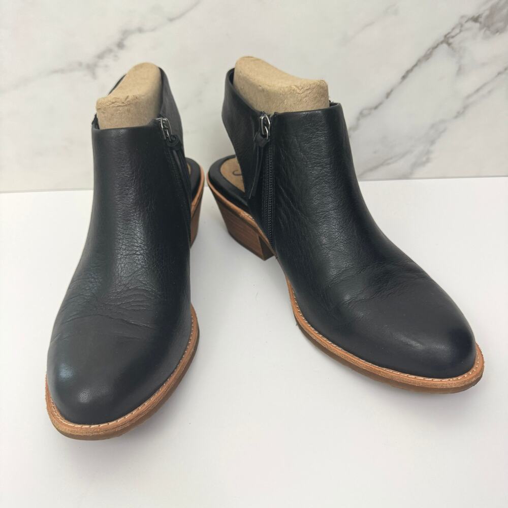 Sofft Womens Arabia Slingback Booties Boots Size 10 Leather Black